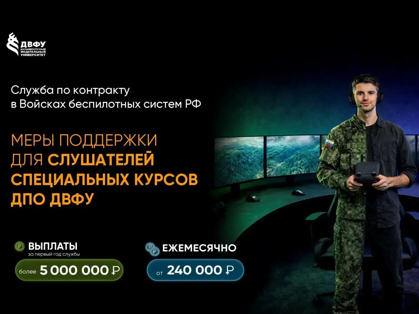 Служба по контракту в Войсках беспилотных систем России..